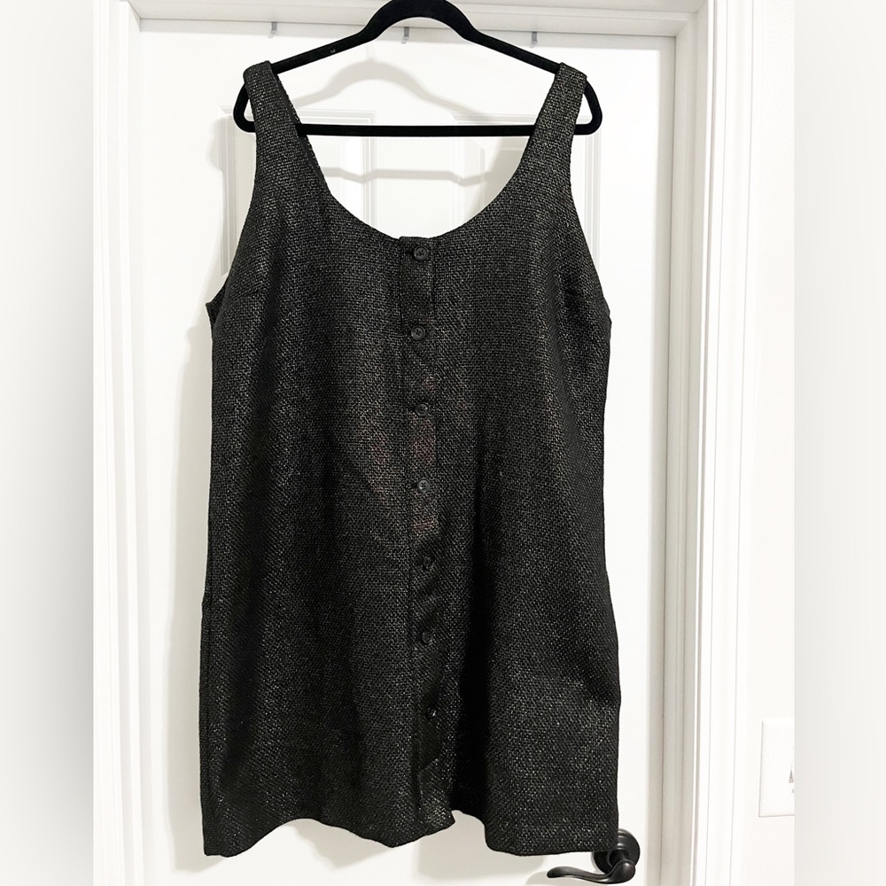 Banana Republic Metallic Tweed Mini Dress Sz 18 NWT